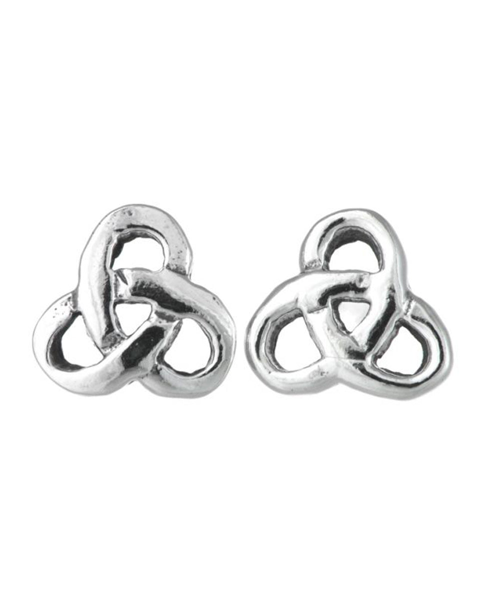 Sterling Silver Small Trinity Knot Earrings – National Trust for