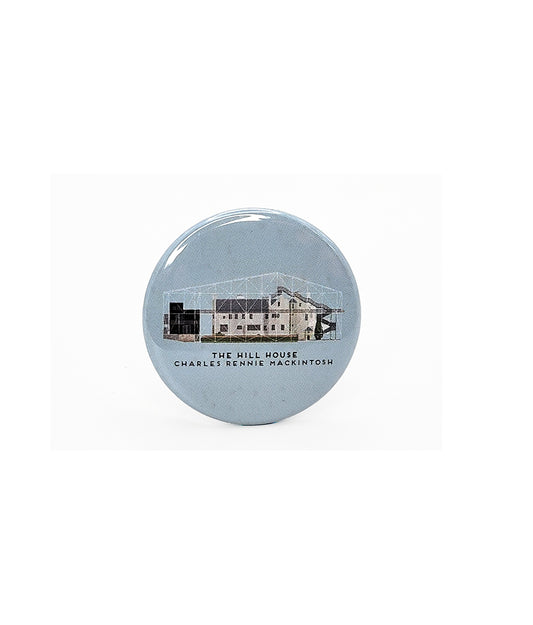 Hill House South Box Elevation Round Fridge Magnet