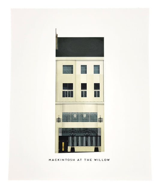 Mackintosh at the Willow Tearoom Exterior Print by Hole in my Pocket