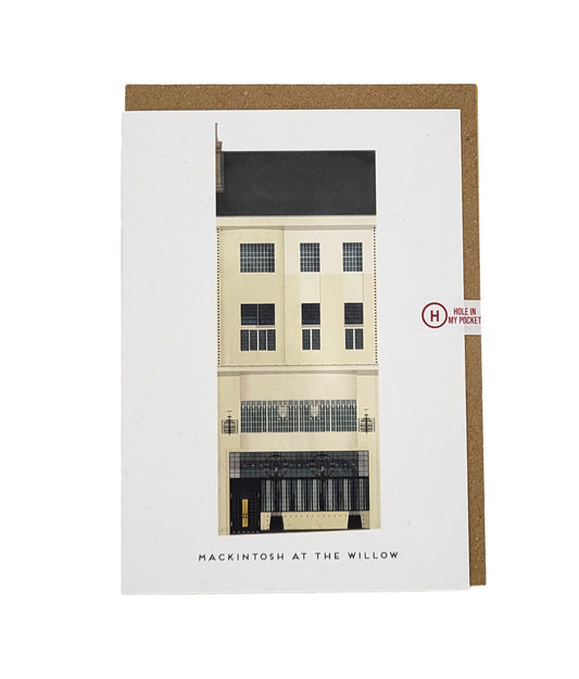 Mackintosh at the Willow Tearoom Exterior Greetings Card