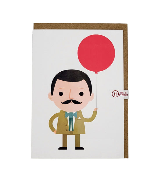 Charles Rennie Mackintosh Balloon Greetings Card