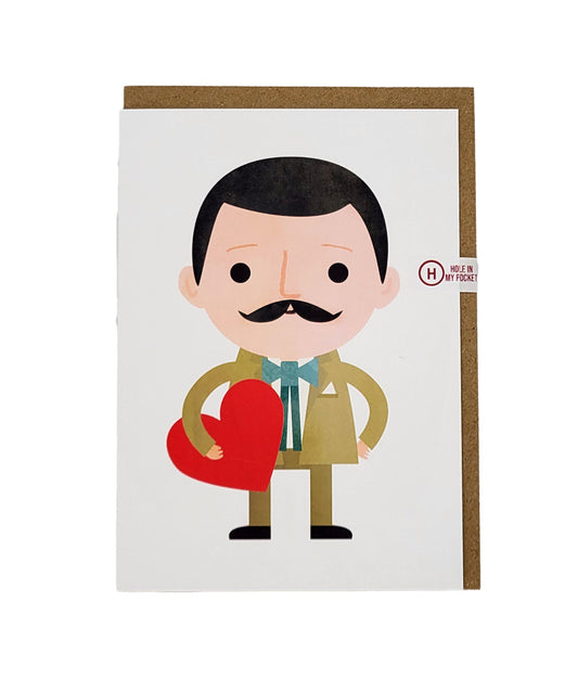 Charles Rennie Mackintosh Heart Greetings Card