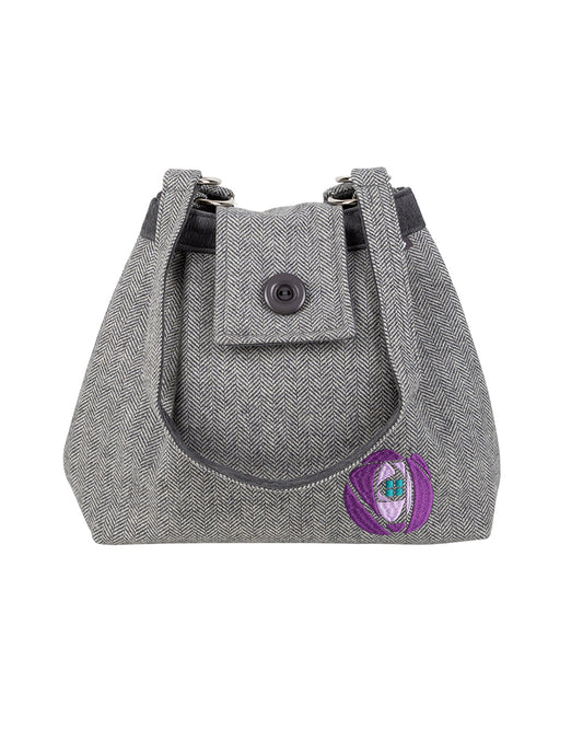 Charles Rennie Mackintosh Purple Rose Ava Bag by Earth Squared