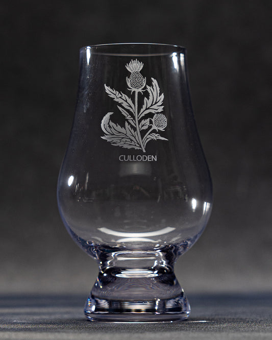 Glencairn Crystal Whisky Glass - Culloden Thistle