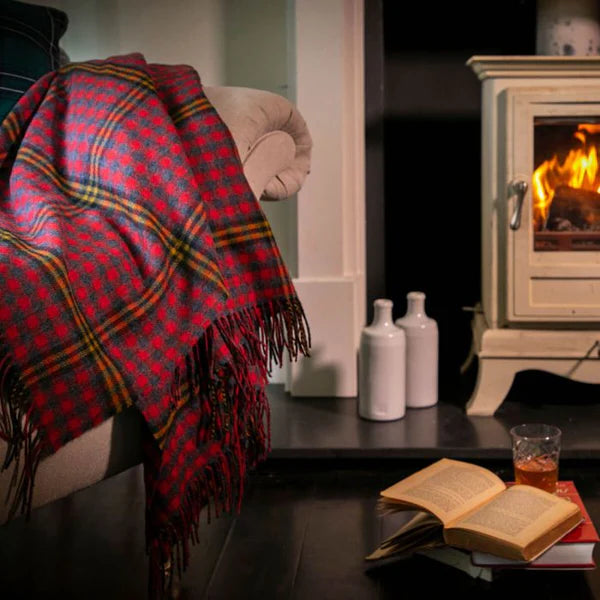Red Red Rose Tartan Blanket