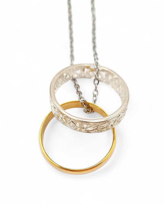 Outlander Inspired Wedding Rings Pendant - Hamilton & Young