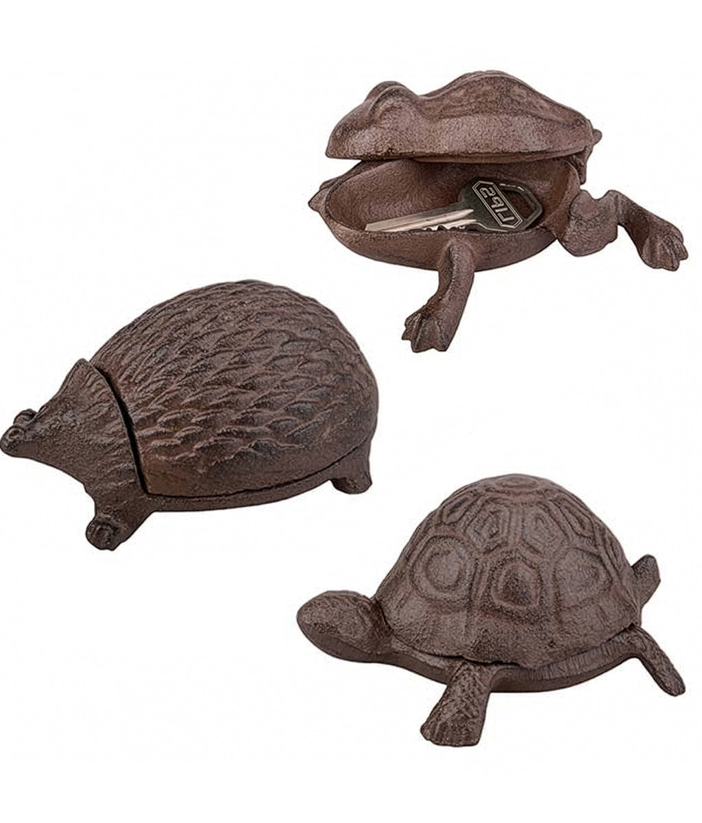 Three animal-shaped containers on a white background