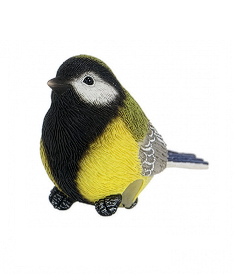 Great Tit figurine pot hangers on a white background