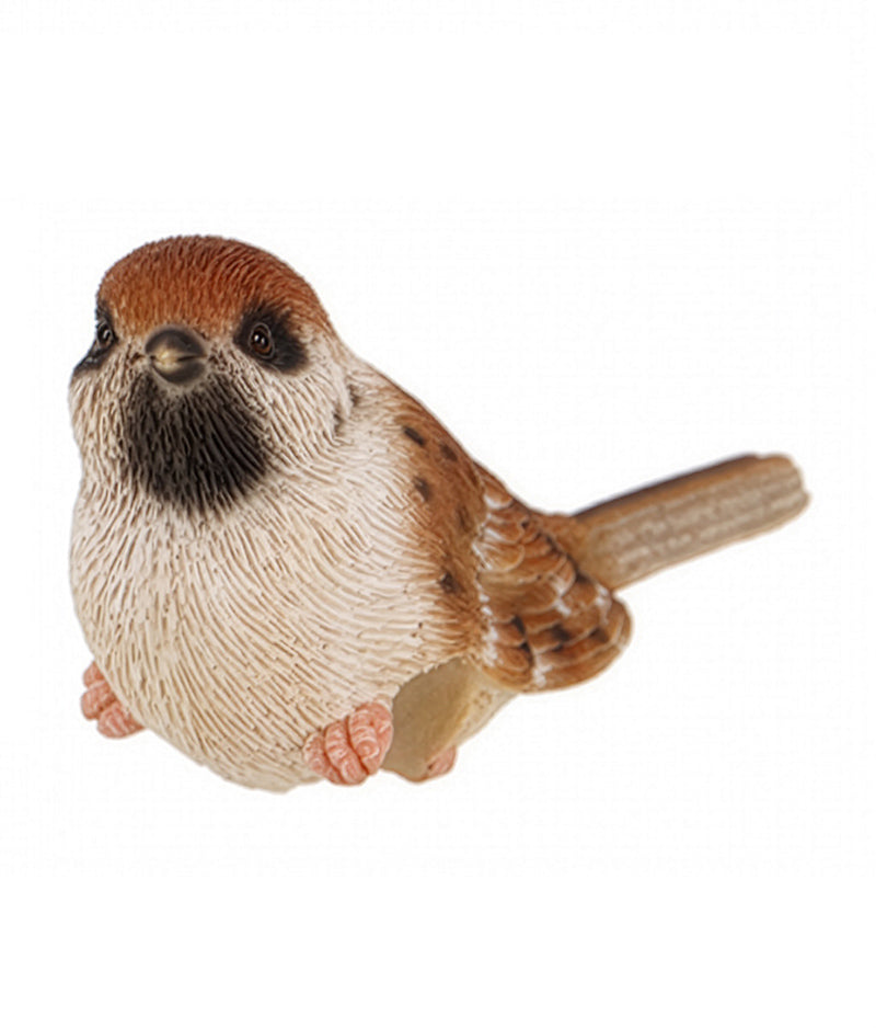 Sparrow figurine pot hangers on a white background