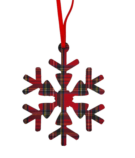 Snow Flake Royal Check Christmas Decoration