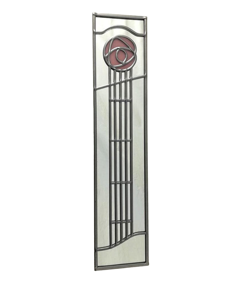Charles Rennie Mackintosh Slim Mirror School of Art in Blush Pink
