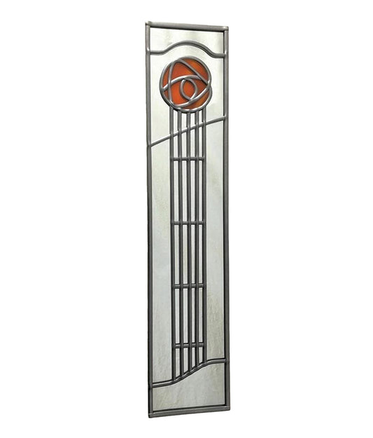 Charles Rennie Mackintosh Slim Mirror School of Art Design in Burned Orange
