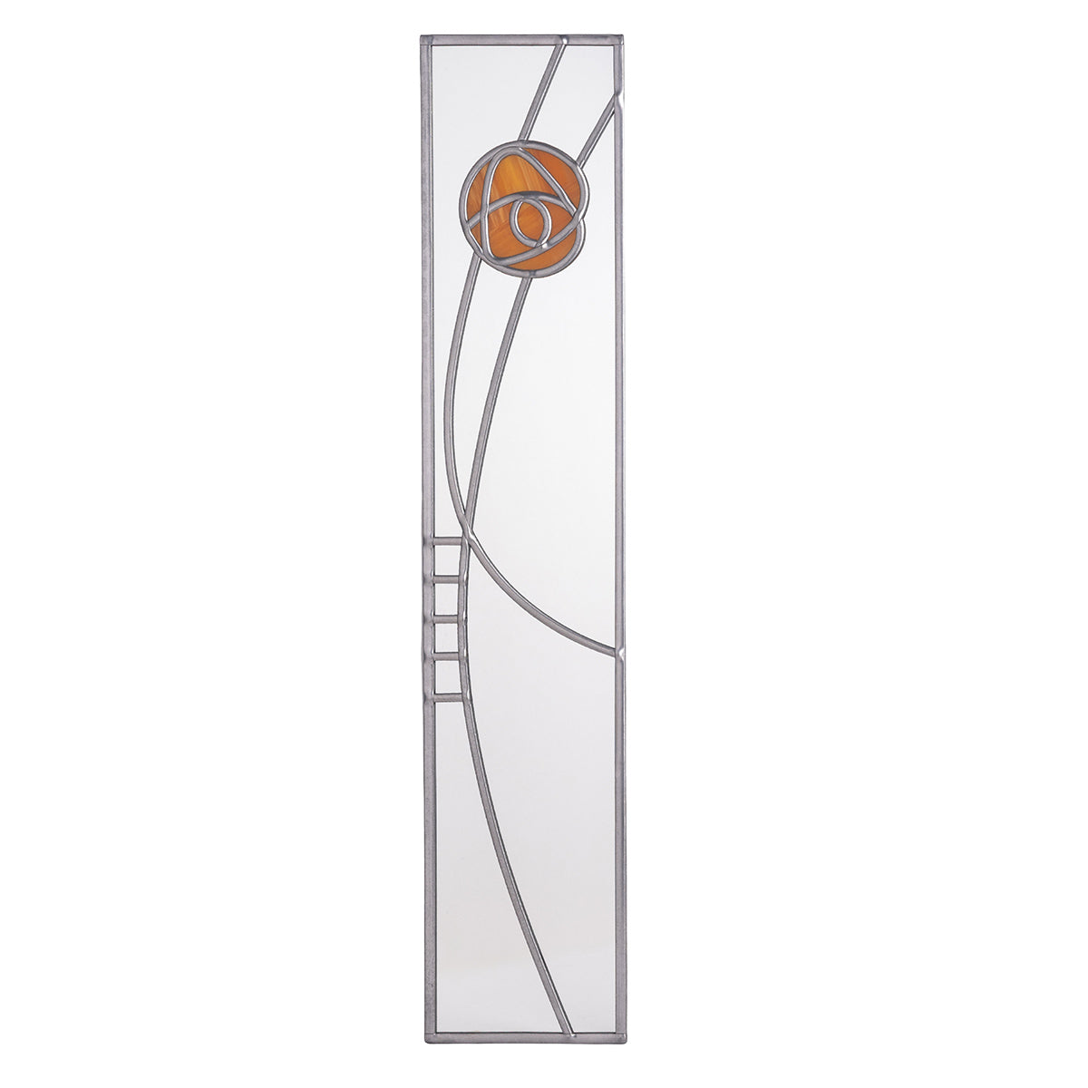 Charles Rennie Mackintosh Slim Mirror Wild Rose in Burned Orange
