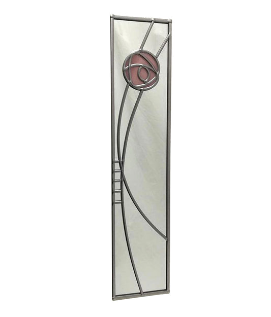 Charles Rennie Mackintosh Slim Mirror Wild Rose in Pink Blush