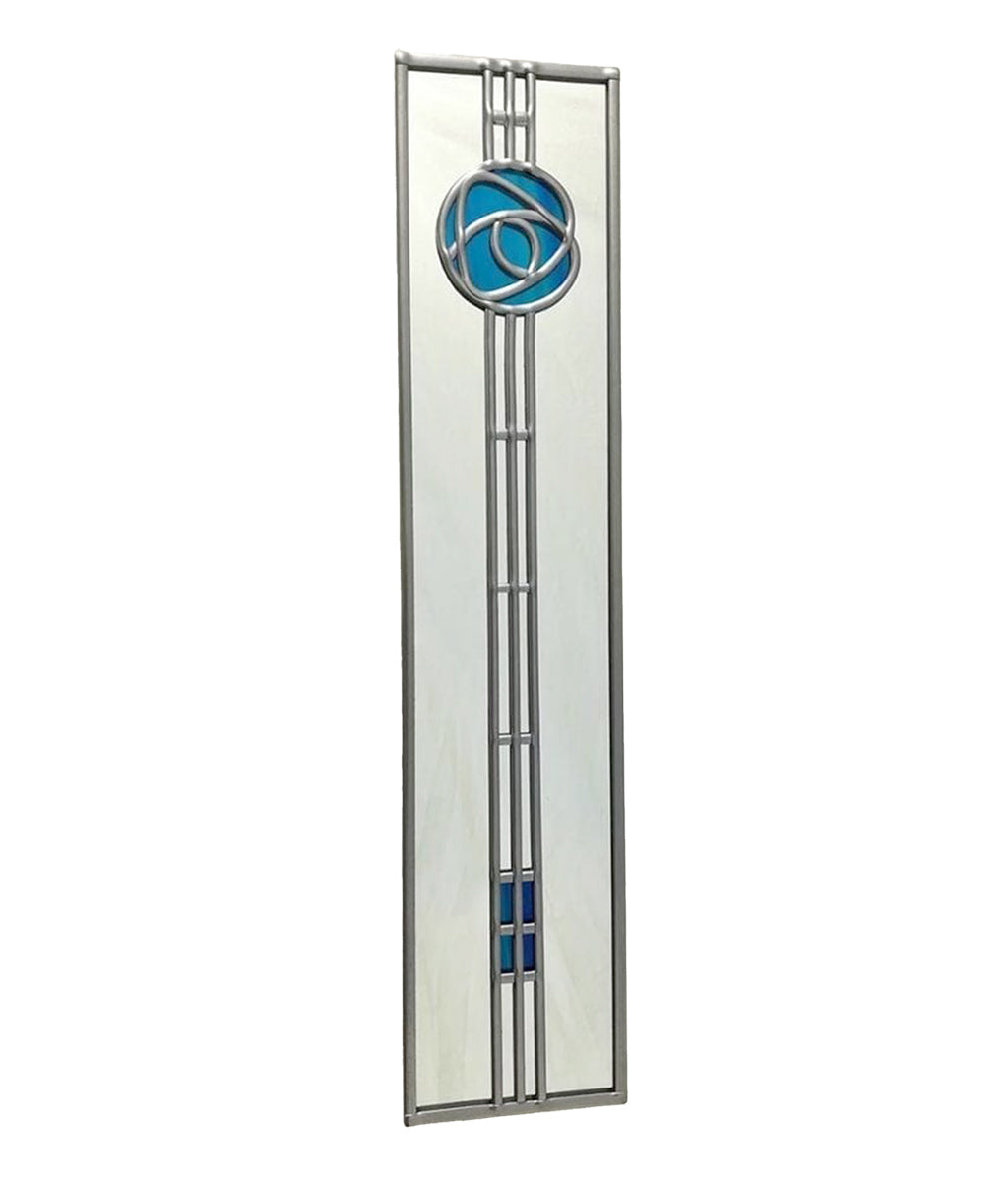 Charles Rennie Mackintosh Slim Mirror Argyll Rose in Peacock Blue