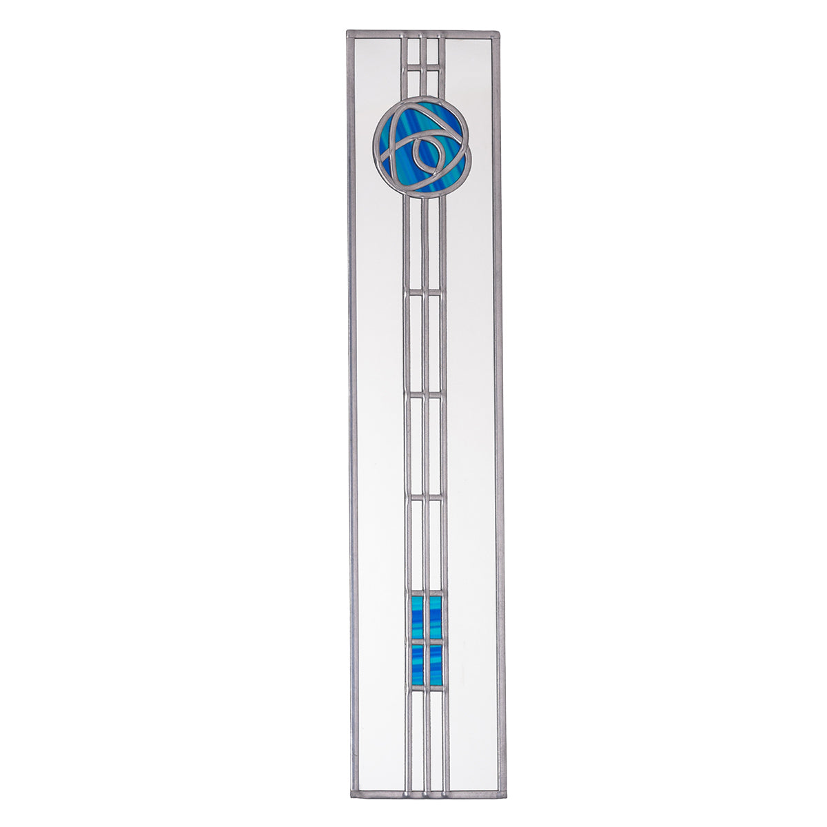Charles Rennie Mackintosh Slim Mirror Argyll Rose in Peacock Blue