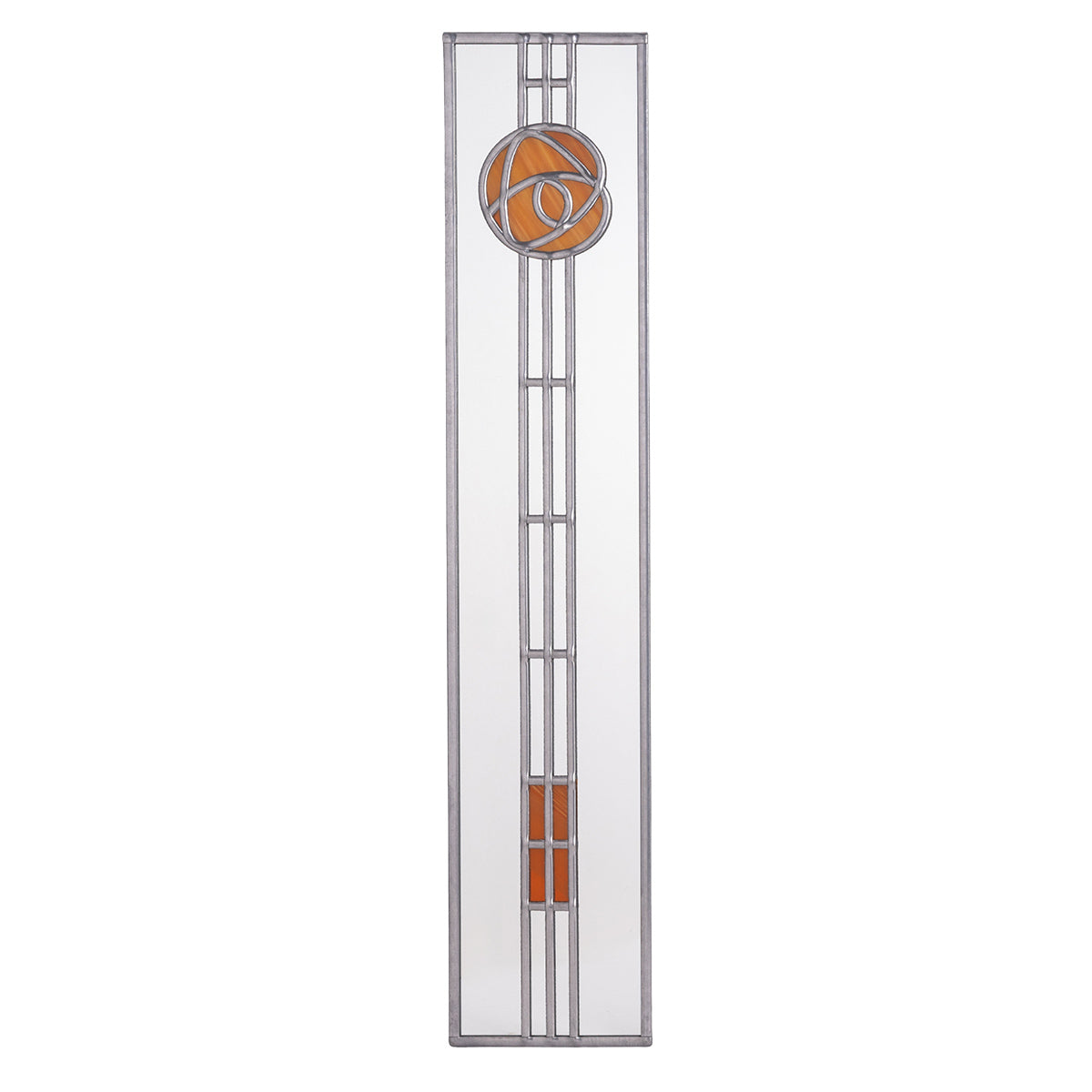 Charles Rennie Mackintosh Slim Mirror Argyll Rose in Burned Orange