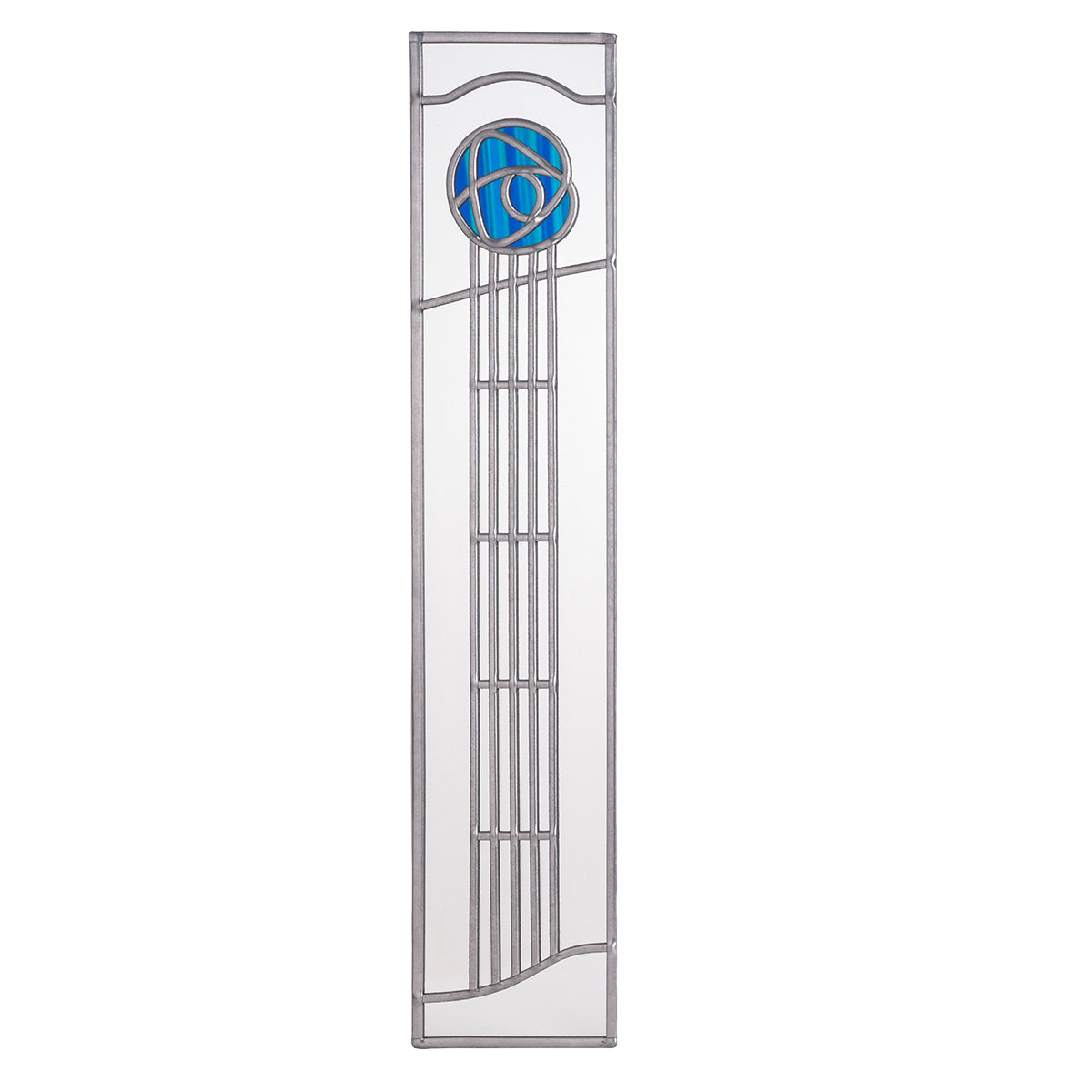 Charles Rennie Mackintosh Slim Mirror School of Art in Peacock Blue