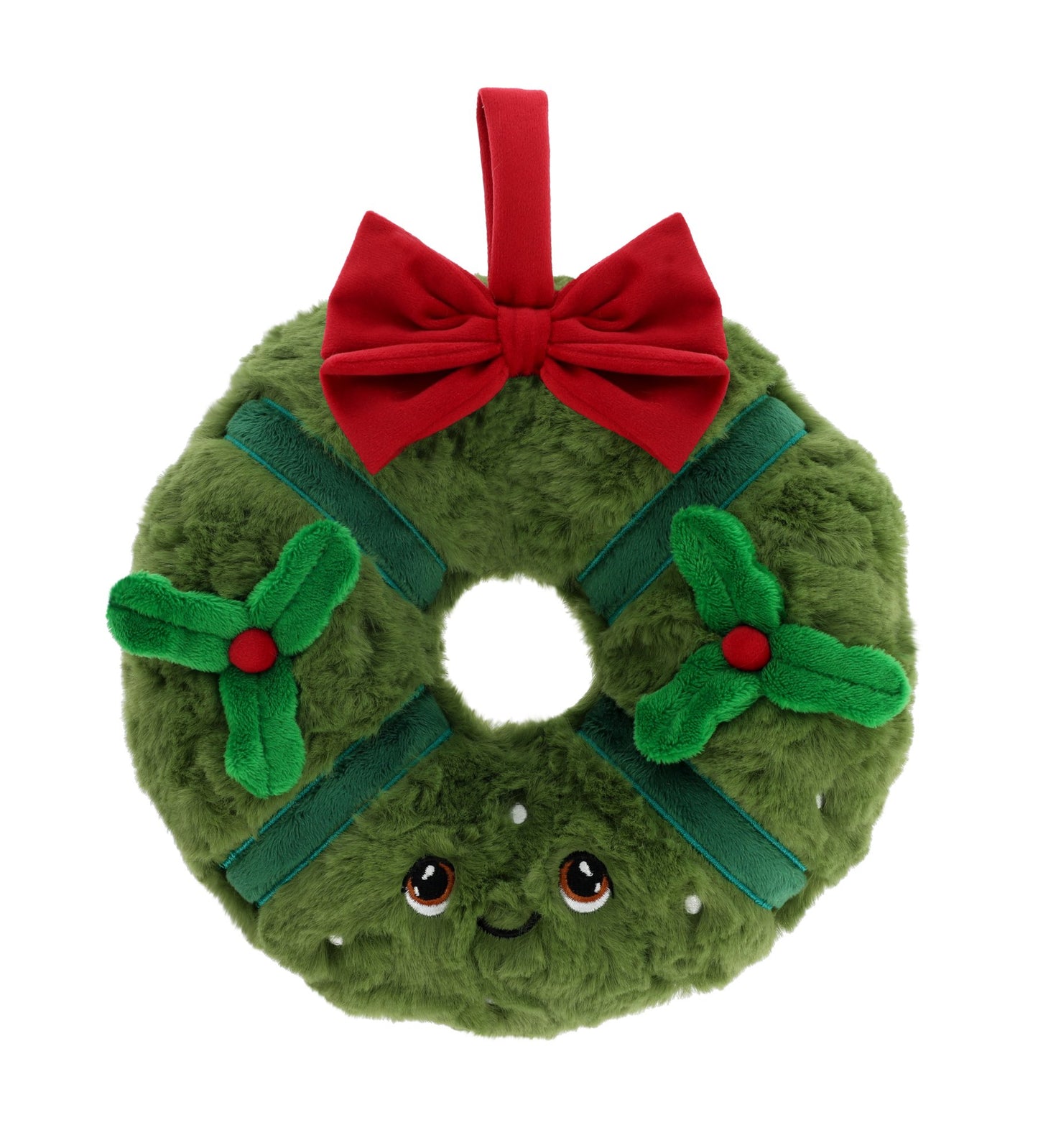 Christmas Wreath Soft Toy 22cm - 100% Recycled