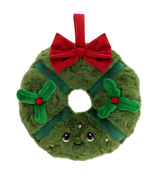 Christmas Wreath Soft Toy 22cm - 100% Recycled