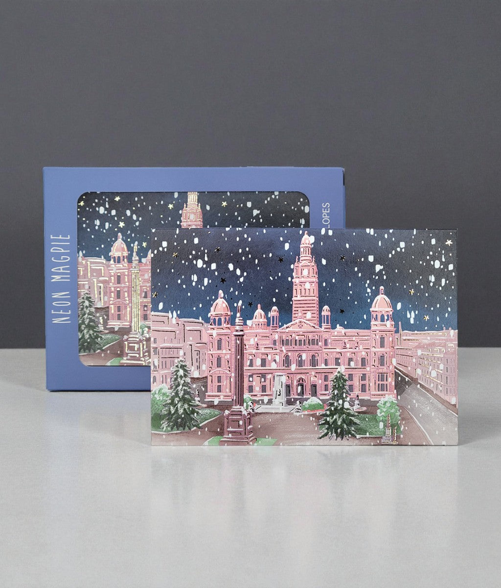 Christmas Cards George Square Glasgow Box of 6