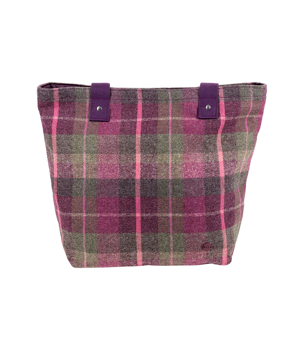 Earth Squared Berry Tweed Tote Bag
