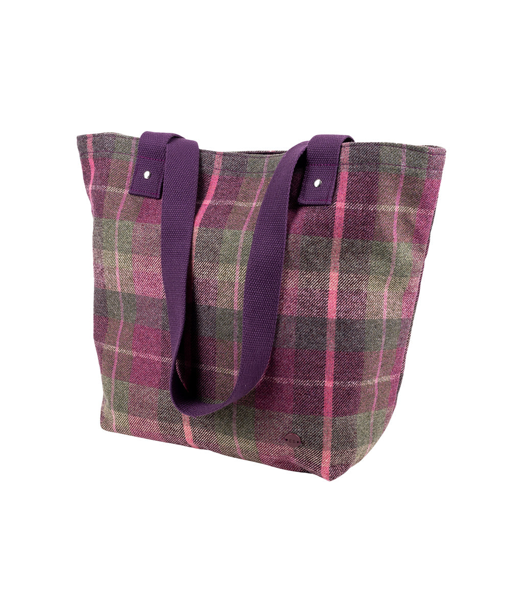 Earth Squared Berry Tweed Tote Bag