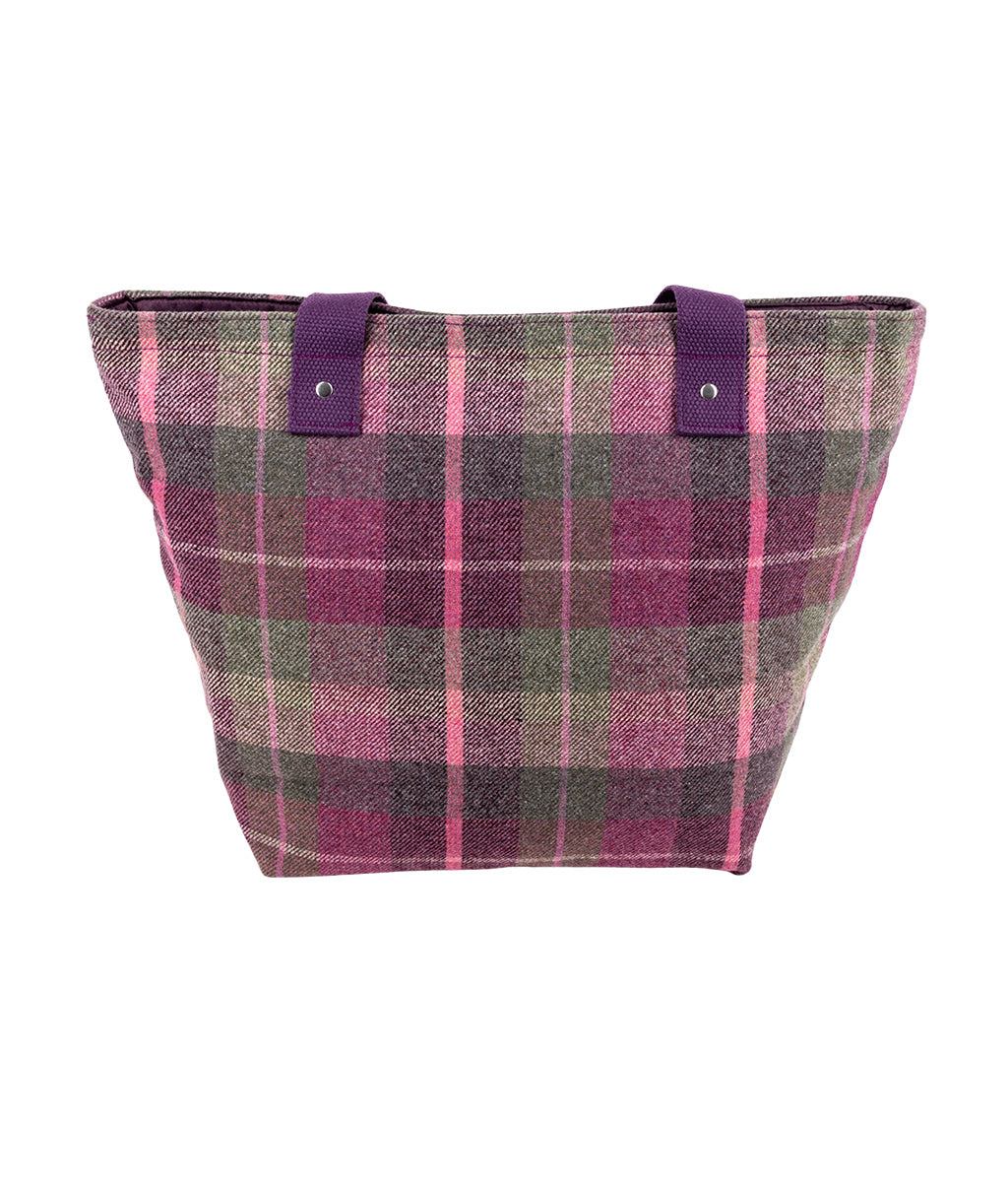Earth Squared Berry Tweed Tote Bag