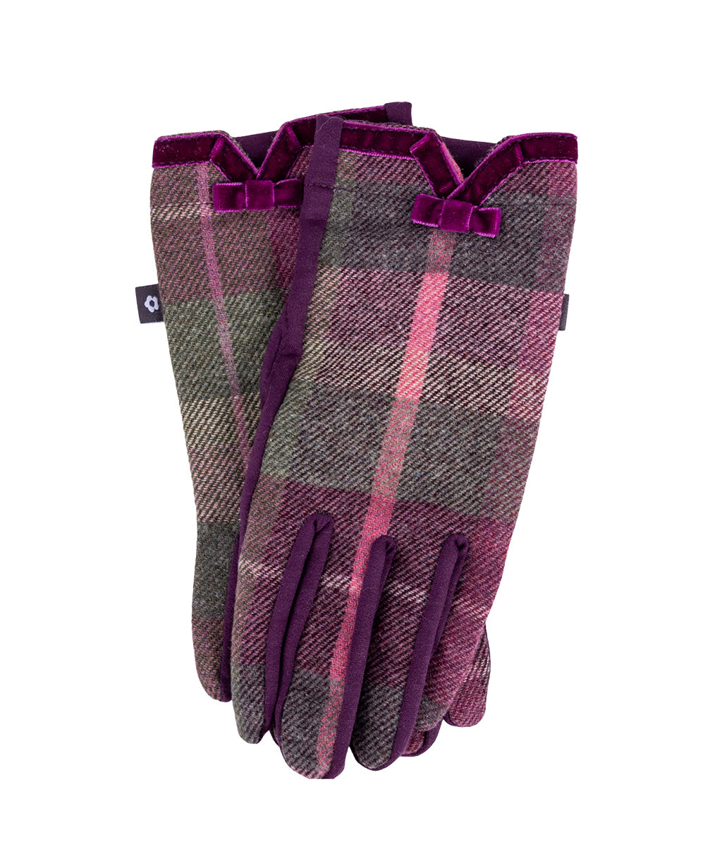 Earth Squared Berry Tweed Gloves