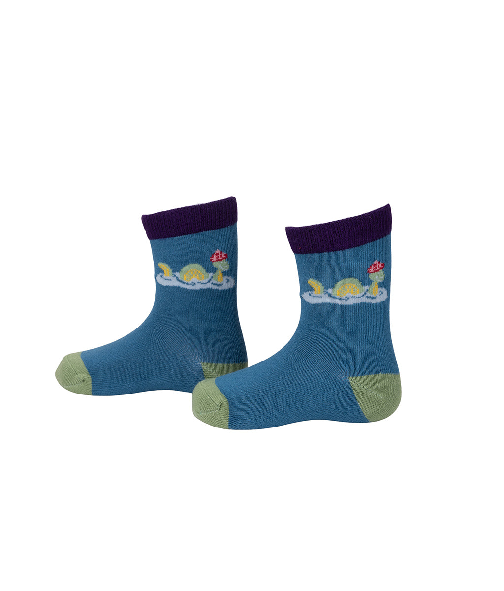 Kids Bamboo Socks With Nessie Pattern - Loch Ness monster