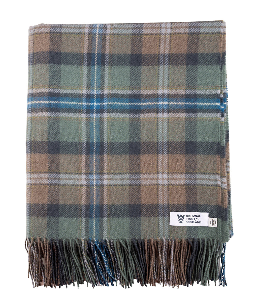 Spirit of Culloden Tartan Lambswool Blanket