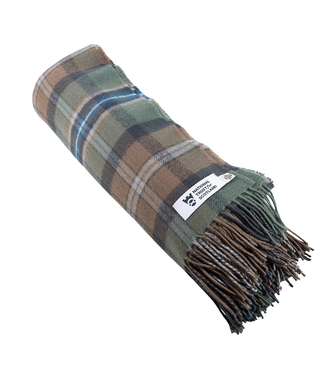 Spirit of Culloden Tartan Lambswool Blanket