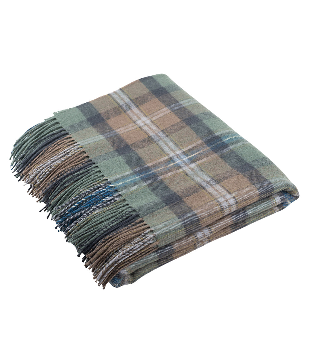 Spirit of Culloden Tartan Lambswool Blanket