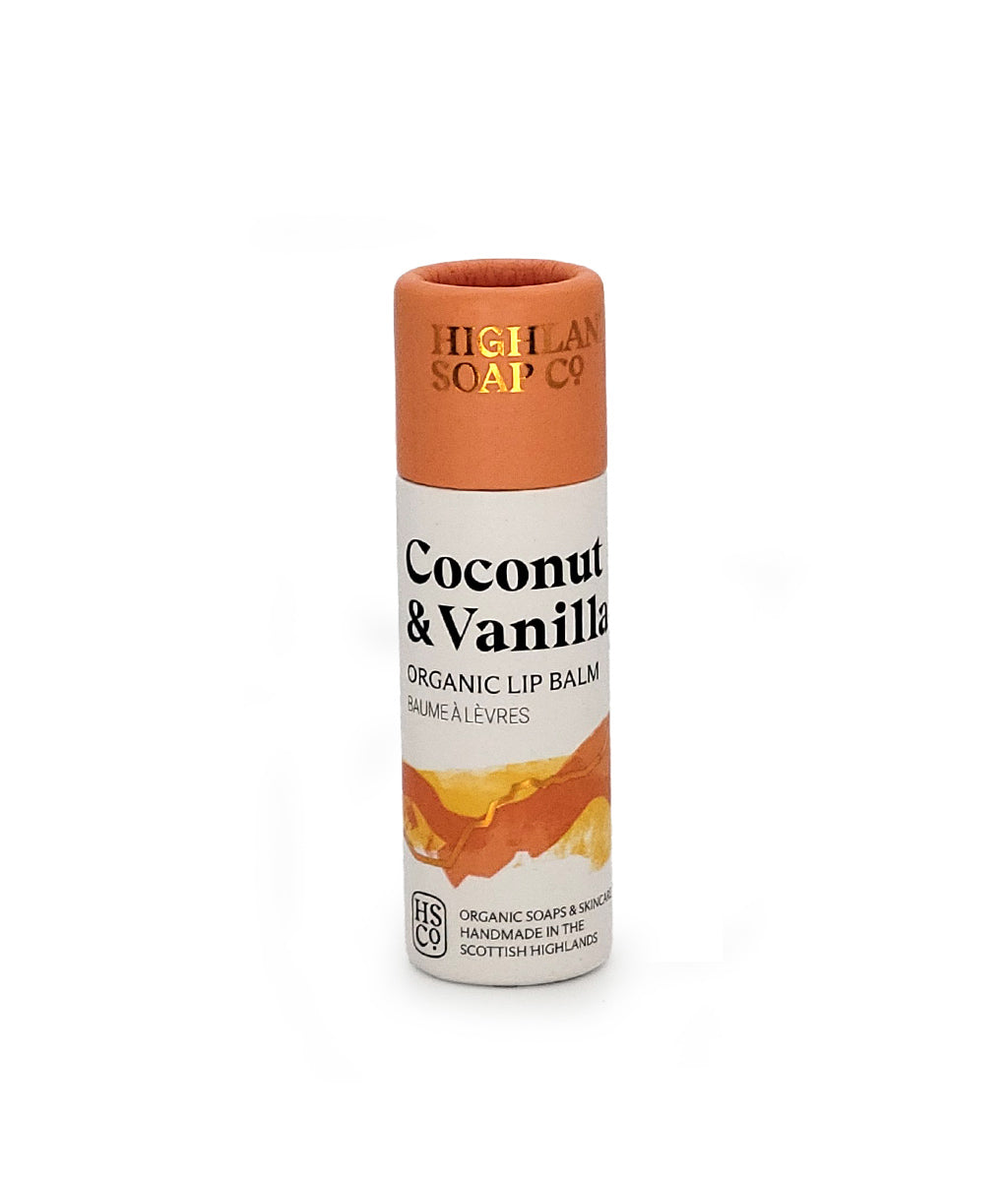Coconut & Vanilla Organic Lip Balm 12ml