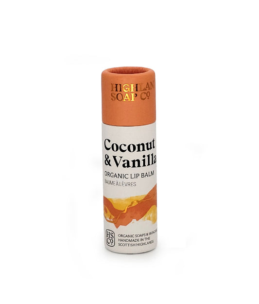 Coconut & Vanilla Organic Lip Balm 12ml