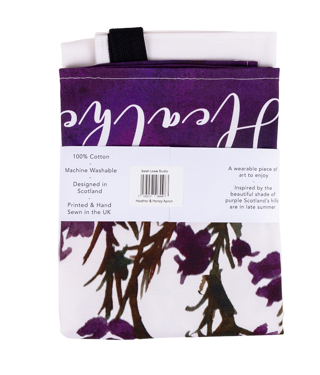 Heather & Honey Pattern Apron by Sarah Leask