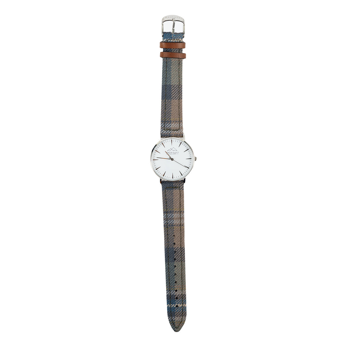 MacKinnon Watches Spirit of Culloden Tartan Strap on a white background
