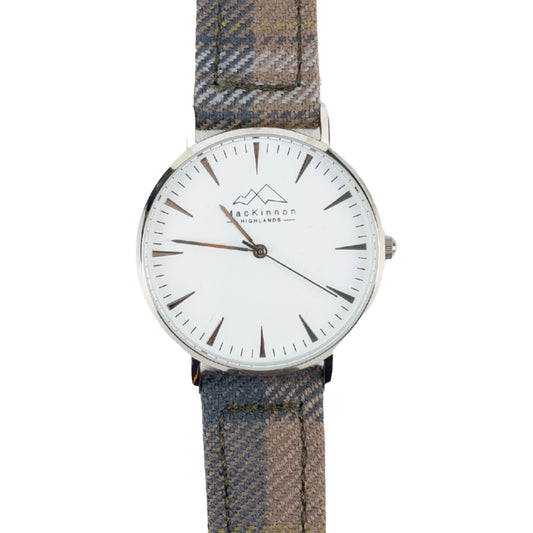 MacKinnon Watches Spirit of Culloden Tartan Strap on a white background