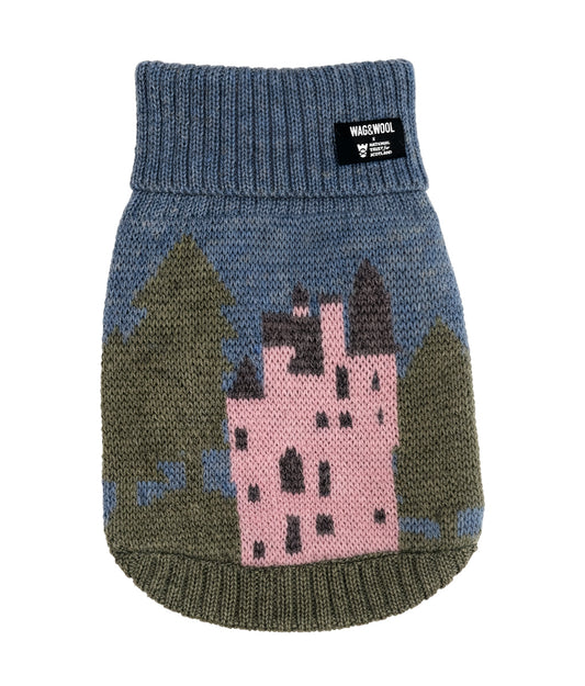 Craigievar Pink Castle Wool Dog Jumper