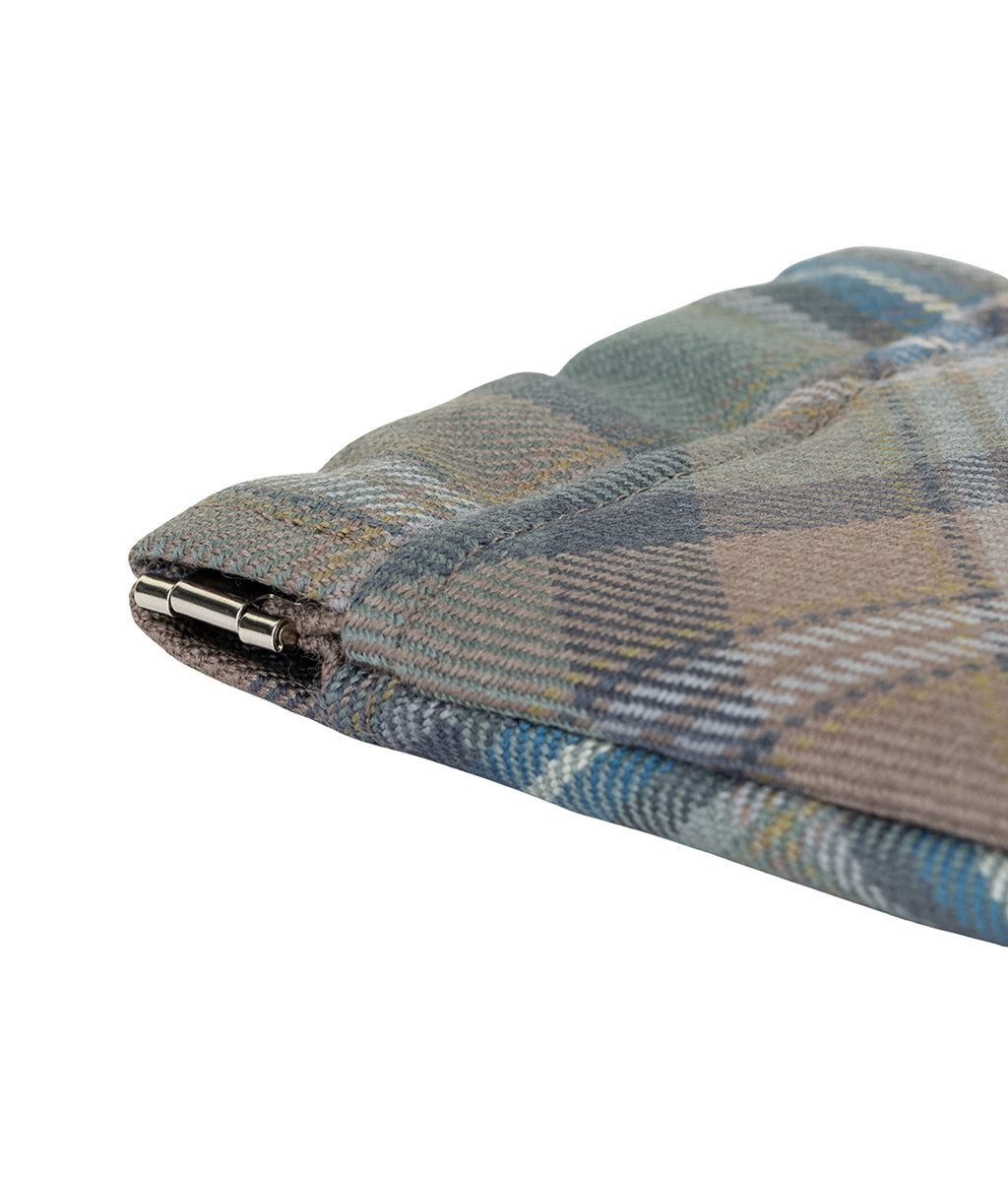 Spirit of Culloden Tartan Glasses Case exclusive to the  National Trust for Scotland on a white background