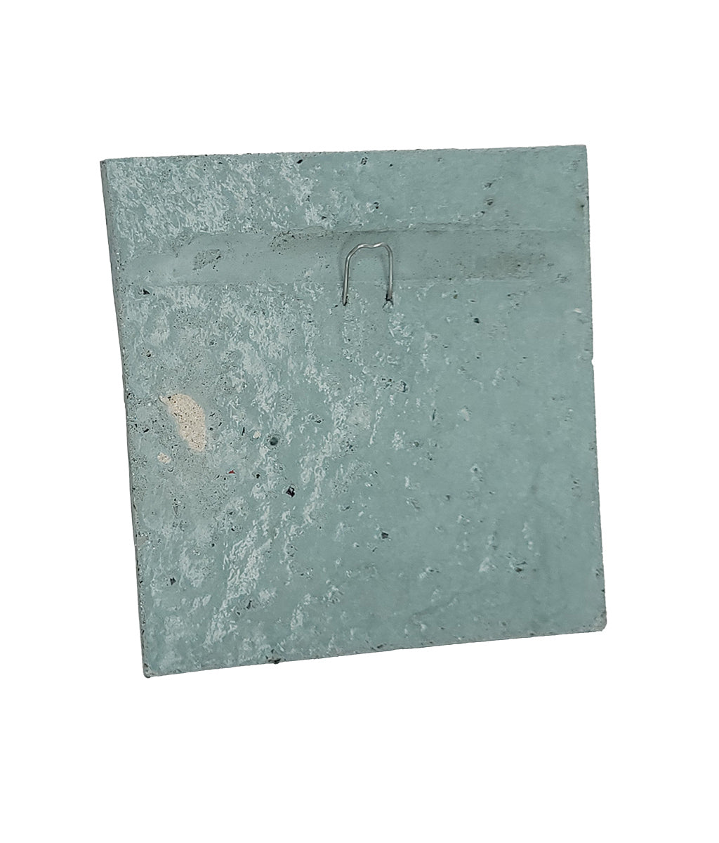 Hill House Hanging Wall Tile – Handcrafted Mackintosh Souvenir rear view showing metal hook for hanging