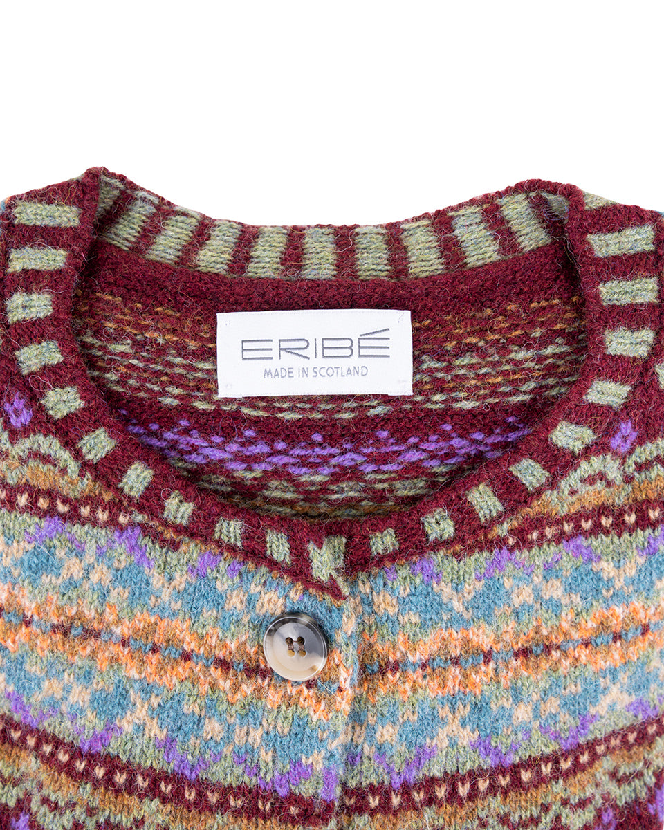 Westray Cardigan in the Erica Pattern by Eribé Knitwear