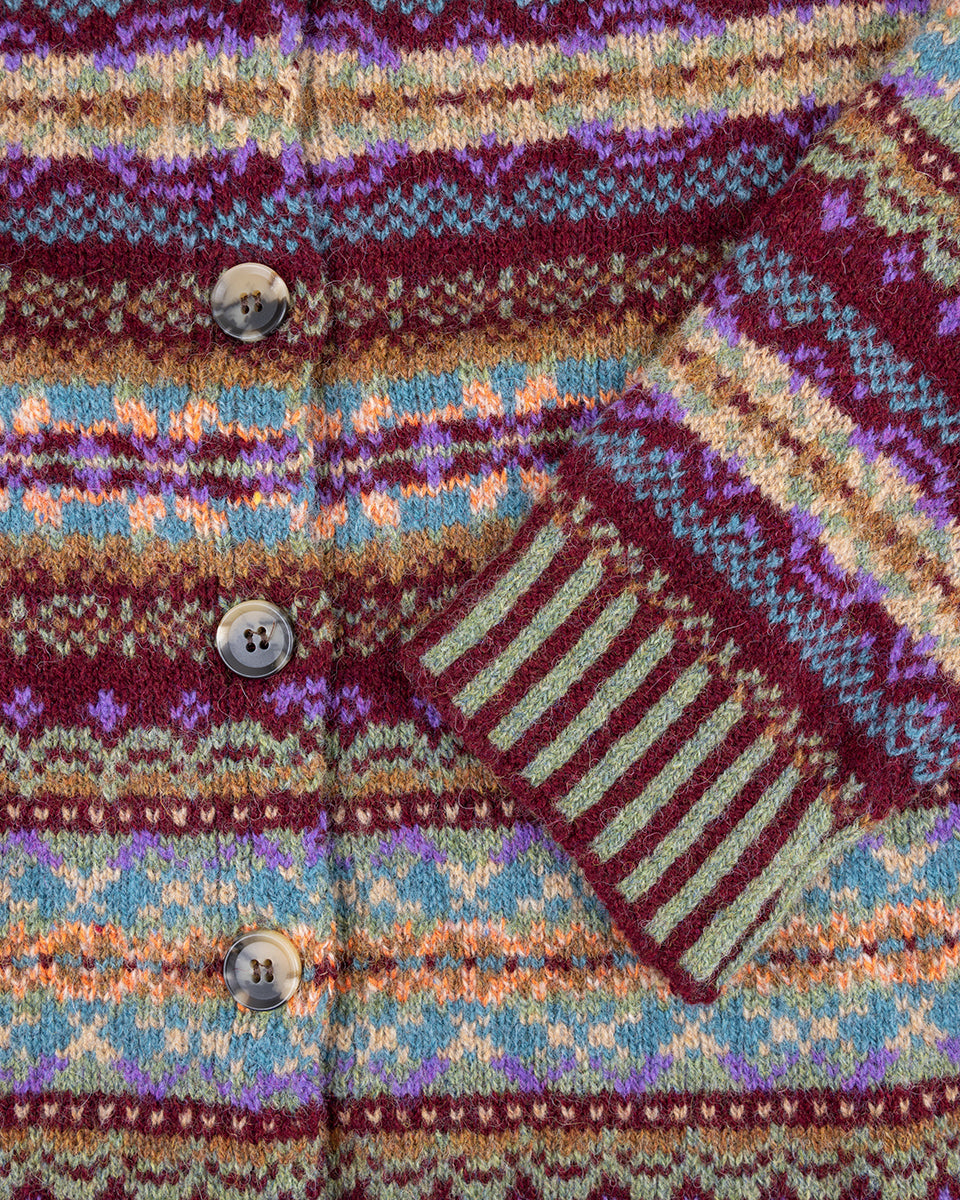 Westray Cardigan in the Erica Pattern by Eribé Knitwear
