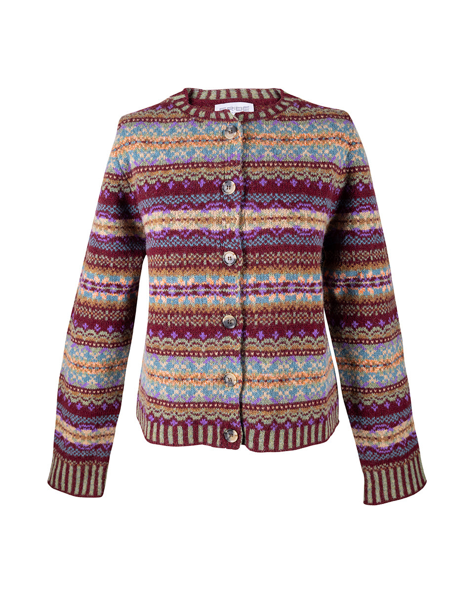Westray Cardigan in the Erica Pattern by Eribé Knitwear