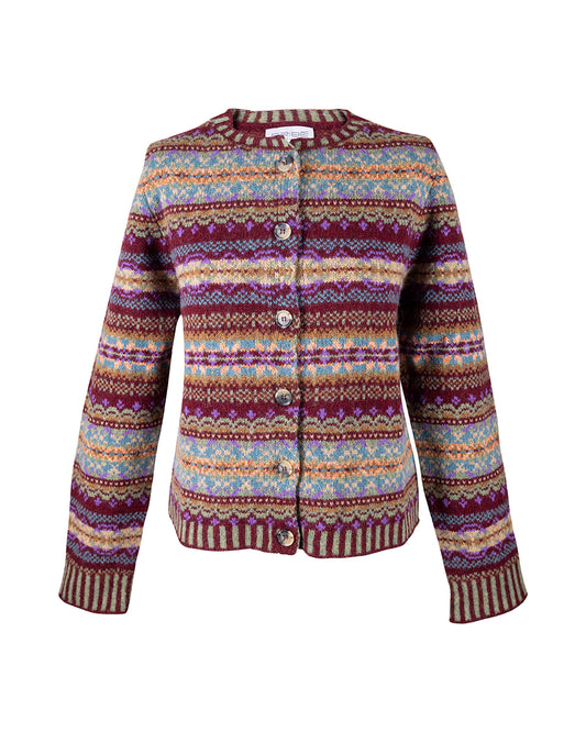 Westray Cardigan in the Erica Pattern by Eribé Knitwear