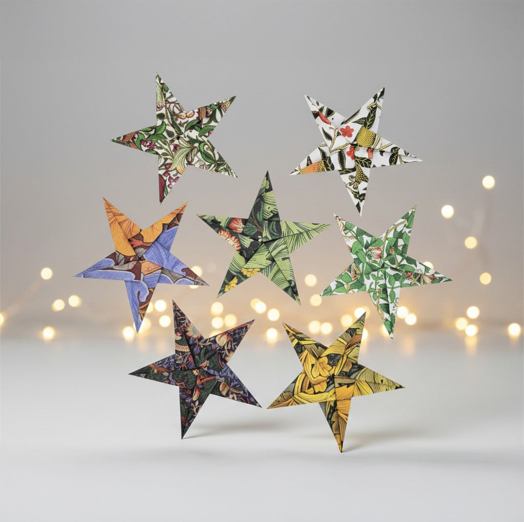 Origami Hanging Paper Star Garlands