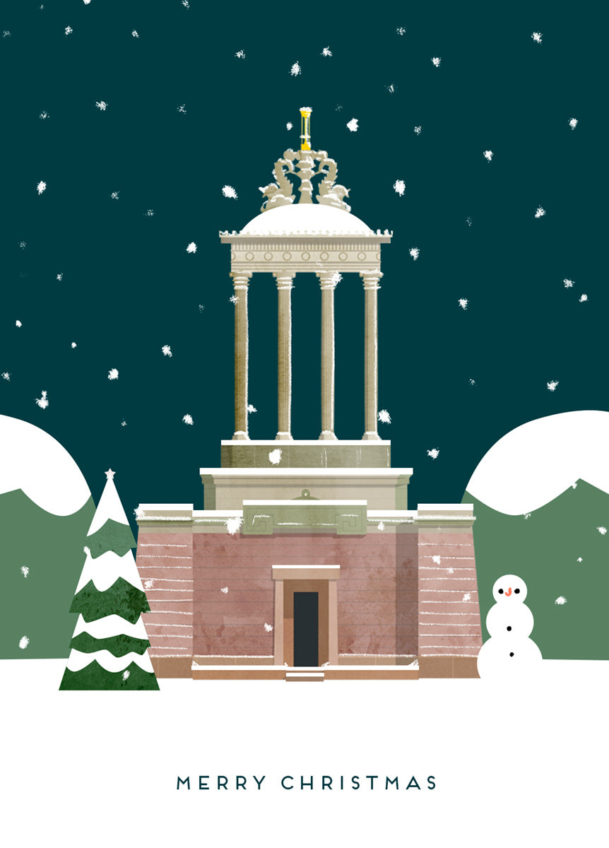 Christmas Cards Inspired by Burns Monument