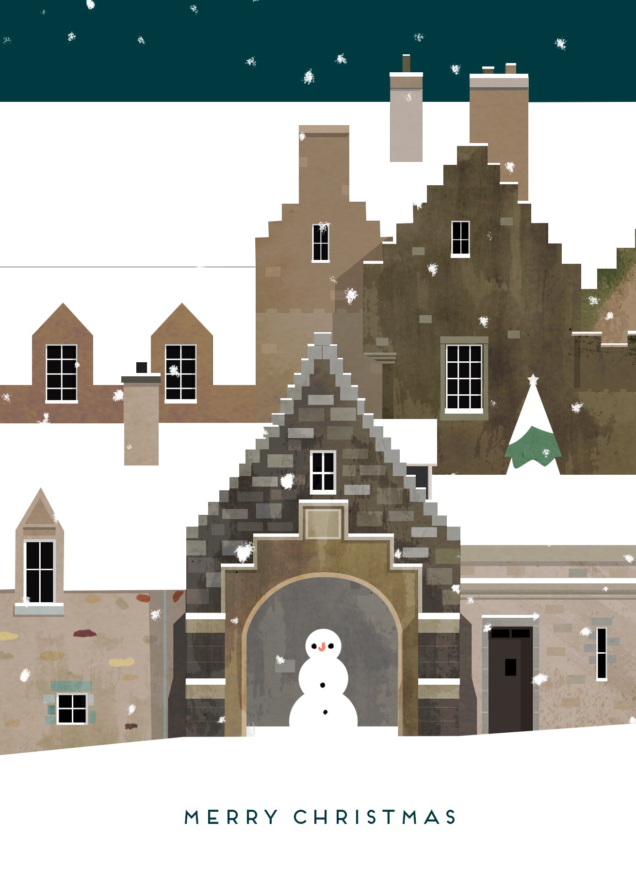 Christmas Cards Inspired by Drum Castle