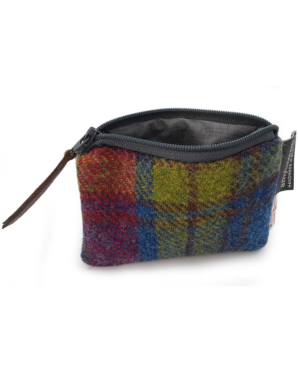 Multi Colour Harris Tweed Purse