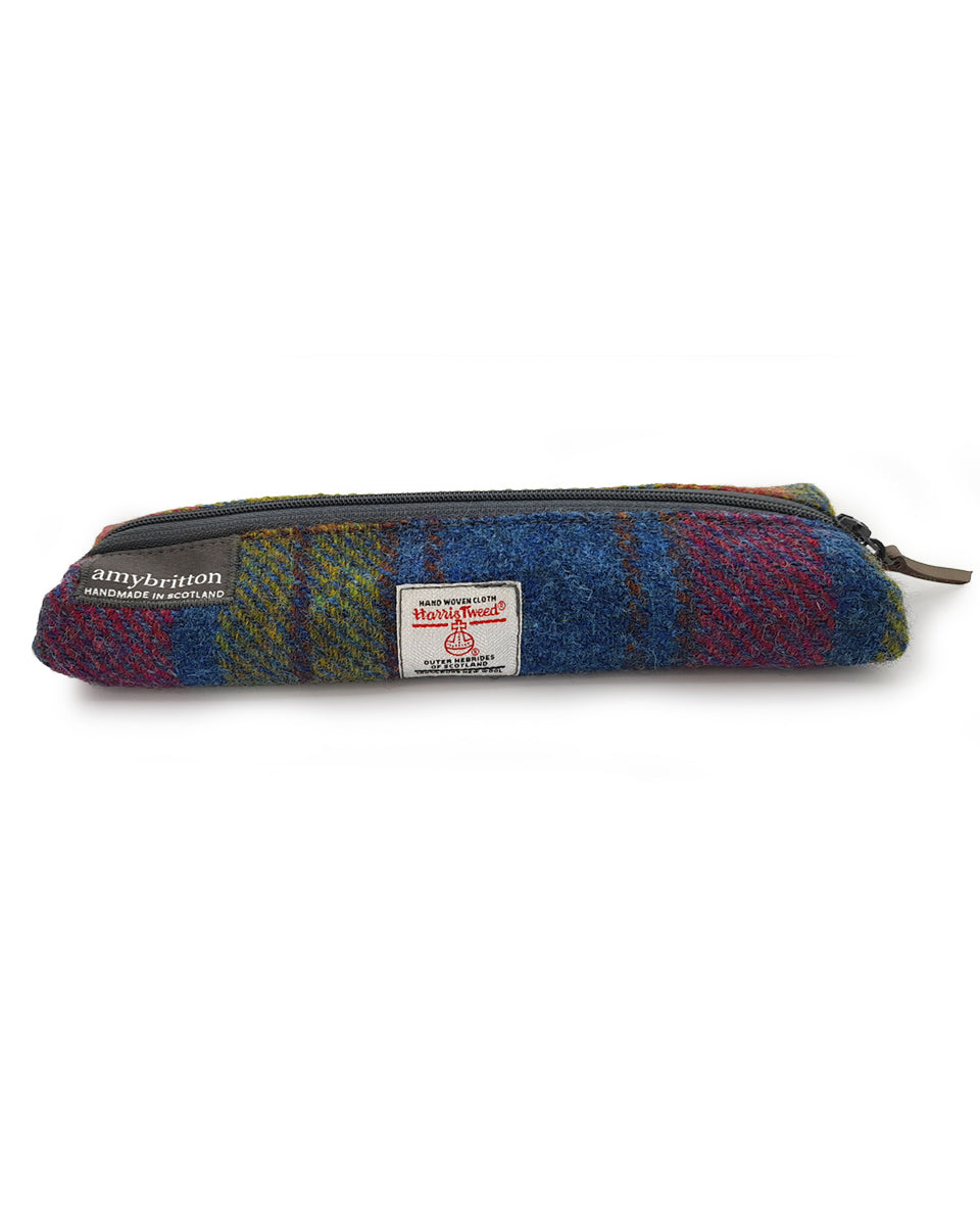 Multi Colour Harris Tweed Pencil Case